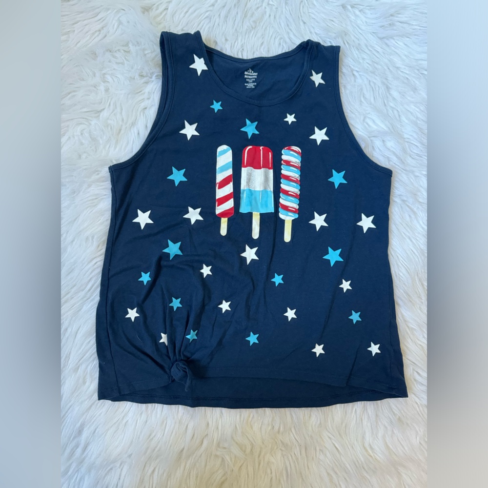 Girls celebrate patriotic Tank top